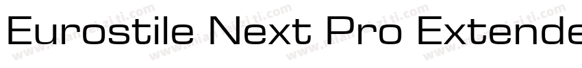 Eurostile Next Pro Extended字体转换